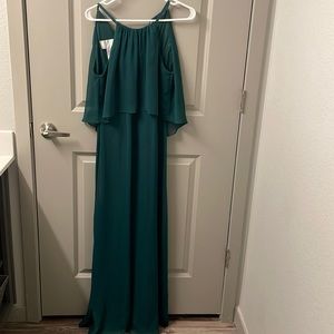 David’s Bridal size 4 Juniper Green Bridesmaid Dress